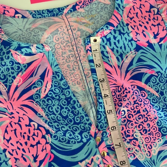 Lilly Pulitzer Marlie Dress Borealis Blue Tropic Down Low - Medium - Picture 4 of 13